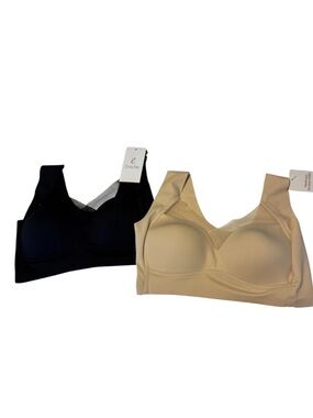 2 pk bras size Large
